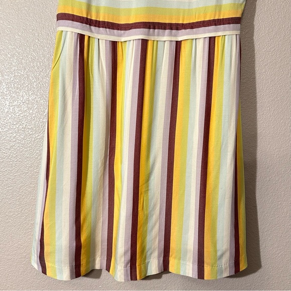005 Madewell Scoop-neck Back Striped Dress Size 00 - Picture 5 of 8